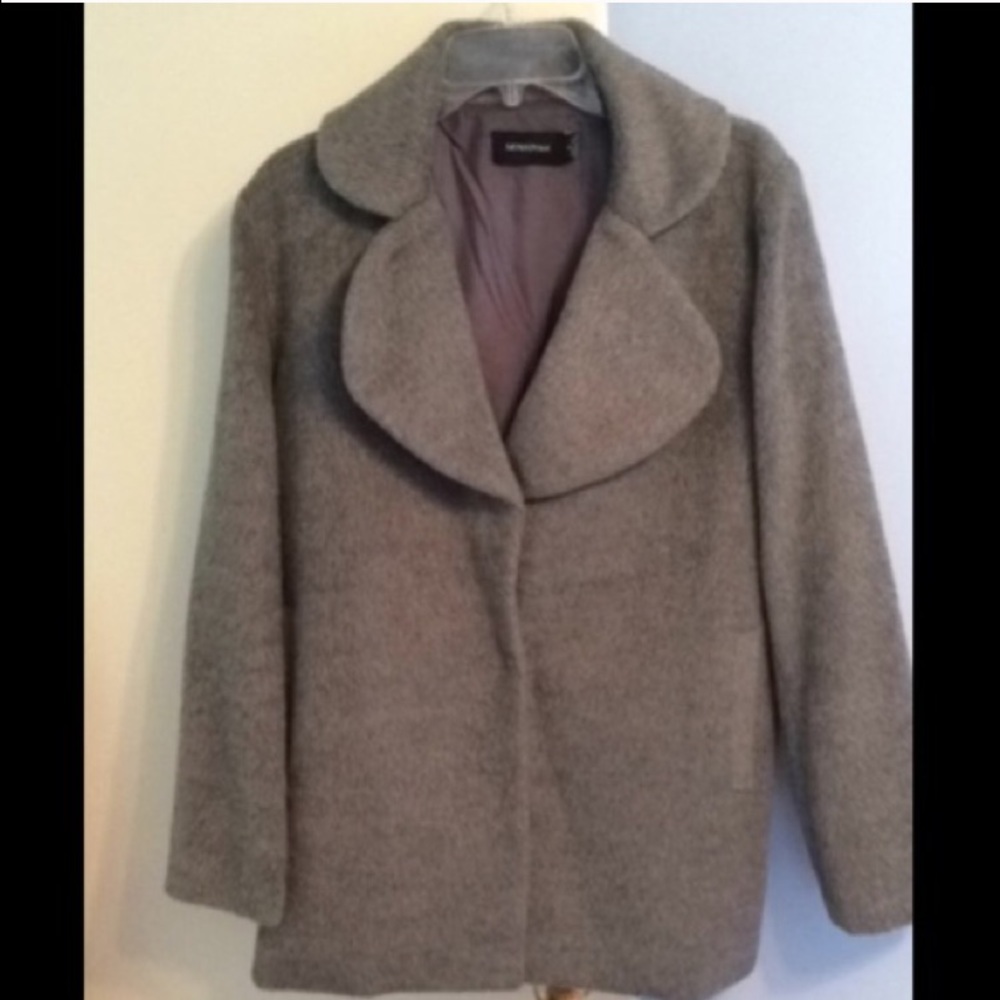 Mink Pink Gray Wool Coat